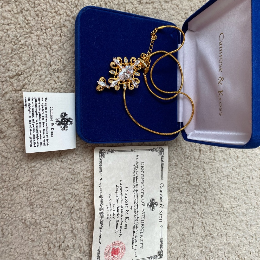 Paisley Cross necklace Jackie Kennedy